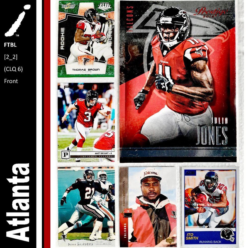 Atlanta Falcons 6 Card Lot - FTBL [2_1]